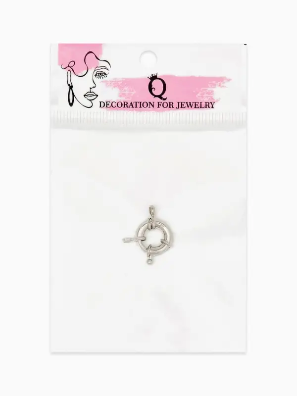 Застежка-карабин "Штурвал", 13 мм, цвет серебро