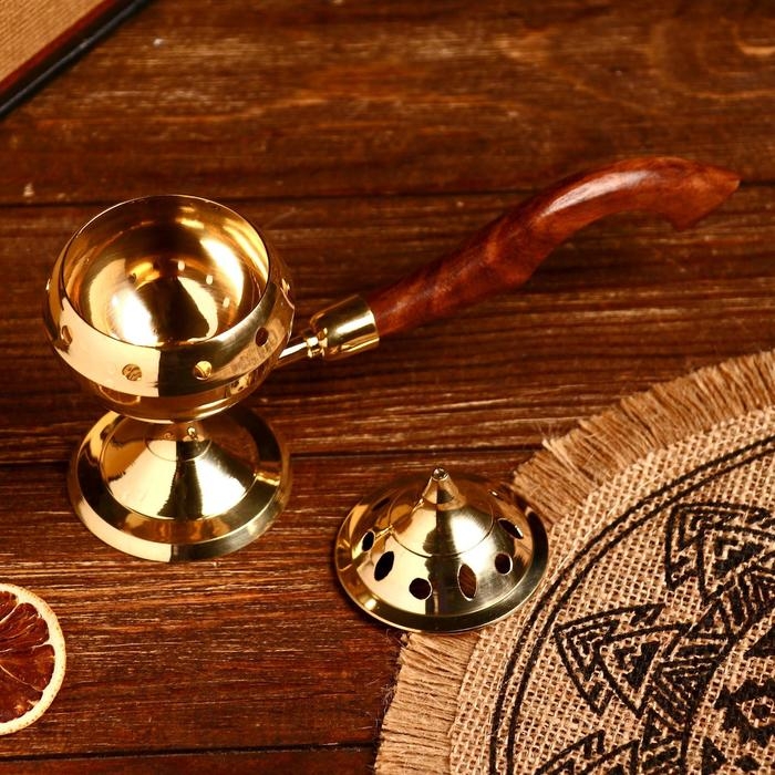 Держатель для углей "Маттео" латунь 21 см