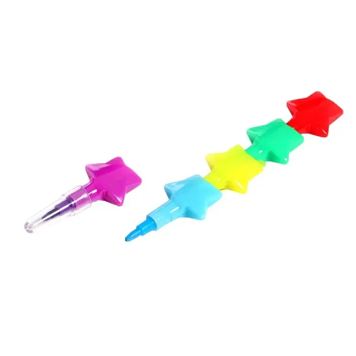 Карандаш восковой «Звёздочки» 5 цветов Карандаш восковой «Звёздочки» 5 цветов