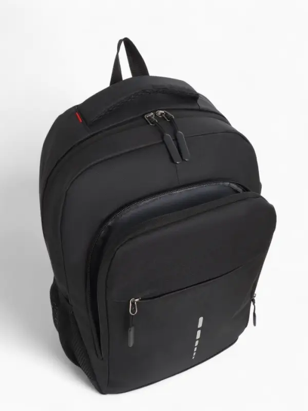 Рюкзак молодёжный из текстиля на молнии, 4 кармана, цвет чёрный/серый Рюкзак молодёжный из текстиля на молнии, 4 кармана, цвет чёрный/серый