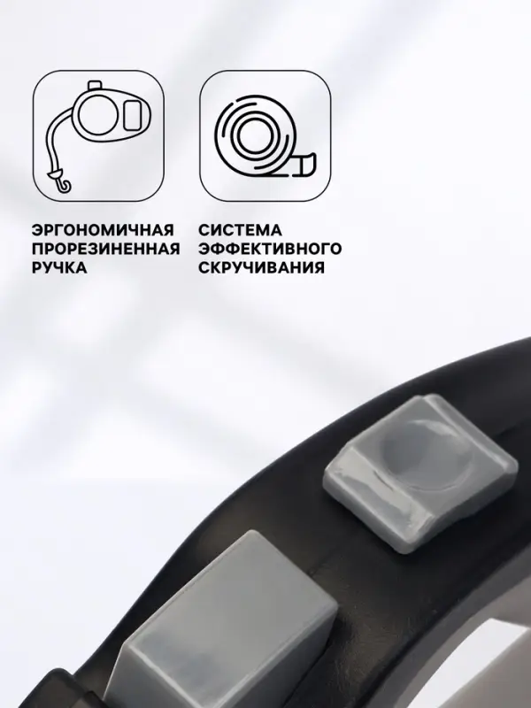 Рулетка &laquo;Пижон&raquo; светоотражающая, 5 м, до 30 кг, лента, прорезиненная ручка, серая