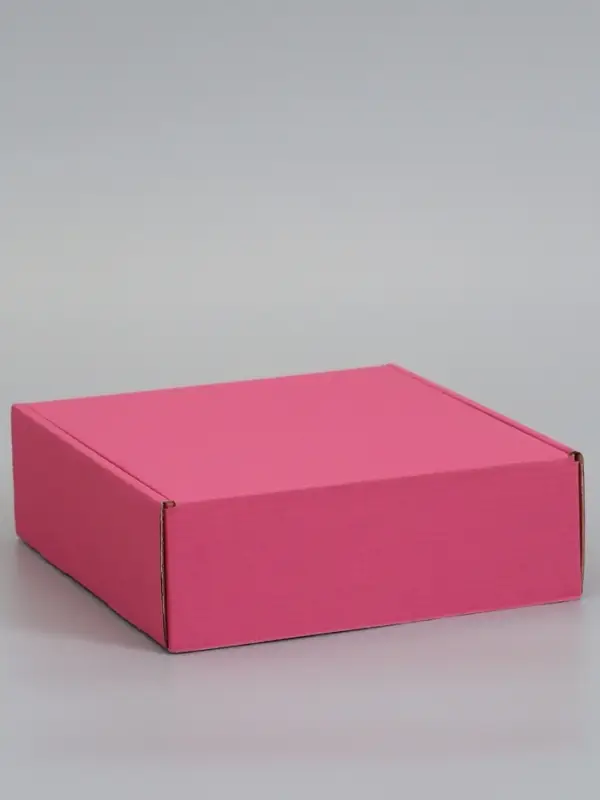 Коробка самосборная, розовая, для подарков, хранения и отправки посылок, 21&times;21&times;7 см 6914772