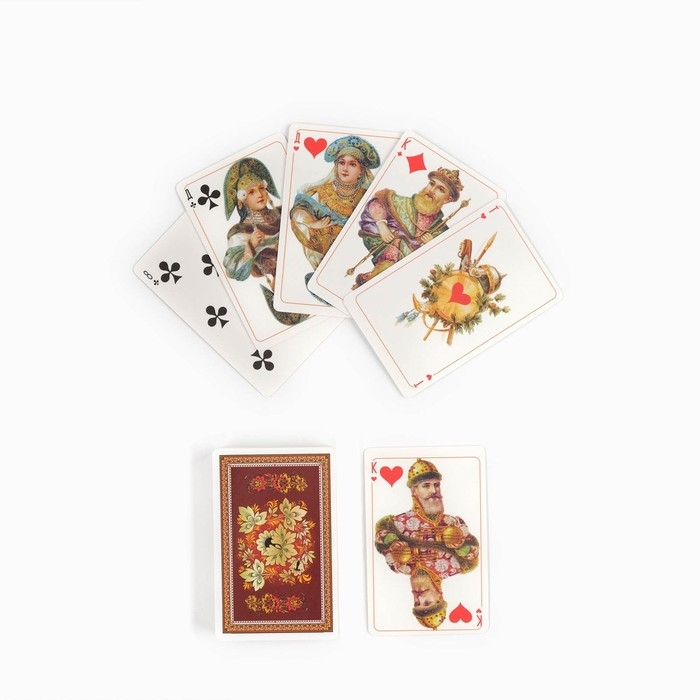 Карты игральные, подарочные Карты игральные, подарочные "Русский стиль", 36 шт, карта 8.5 х 6.5 см