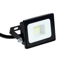 Прожектор светодиодный VKL electric, 10 Вт, 1200 Лм, 6500К, IP65, 220V черный, свеч. хол. бел. 10981