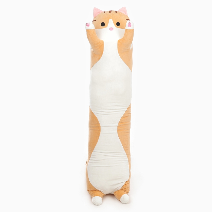 Мягкая игрушка-подушка «Котик», 130 см, цвет рыжий Мягкая игрушка-подушка «Котик», 130 см, цвет рыжий