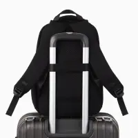 Рюкзак школьный, 2 отделения, 5 карманов, водонепроницаемое дно, 26&times;14&times;39 см, чёрный