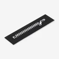 Термоаппликация, 10&times;2.5 см, 10 шт., чёрная