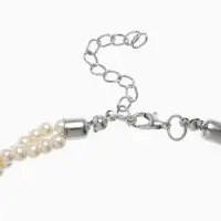 Бусы &laquo;Переплетение&raquo;, с жемчугом, белые, 45 см