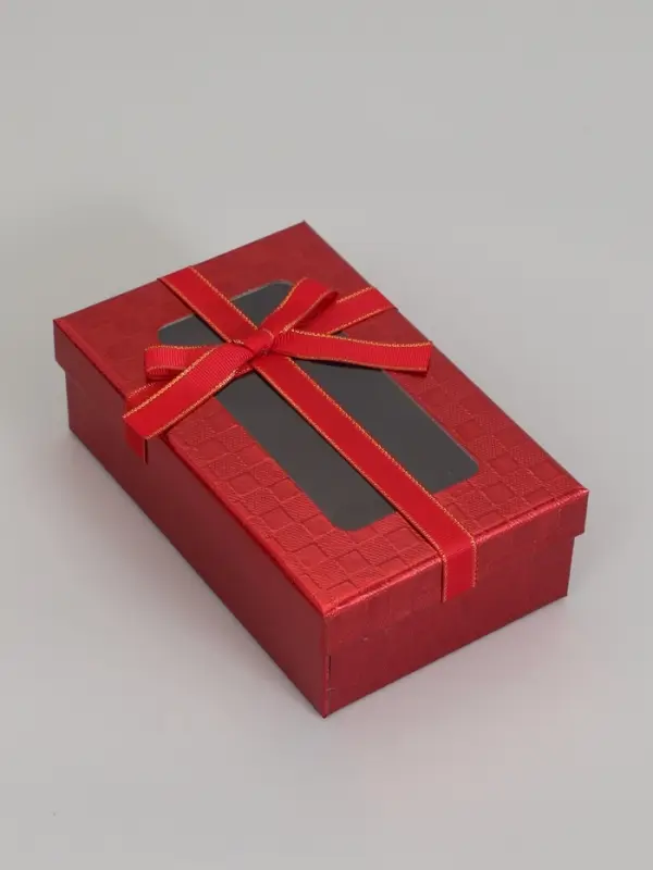 Набор подарочных коробок 3 в 1, прямоугольные с окном 23&times;16&times;9.5 21&times;14&times;8.0 19&times;12&times;6.5 см