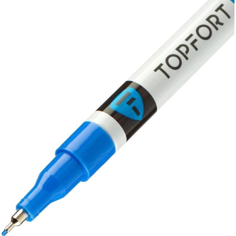 Маркер лаковый Topfort Industrial 1 мм синий