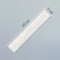 Переводная тату на тело чёрная «Браслет. Полигональные фигуры», 20×3 см