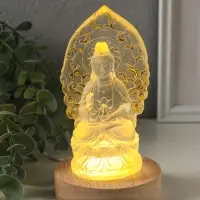 Фигурка светящаяся &laquo;Гуань Инь&raquo;, акрил, от USB, 8&times;8&times;14 см