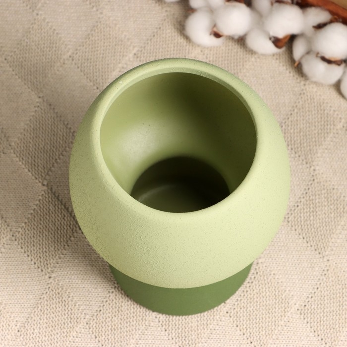 Кашпо - ваза  Кашпо - ваза "Мина" зеленое, 14х14х20см