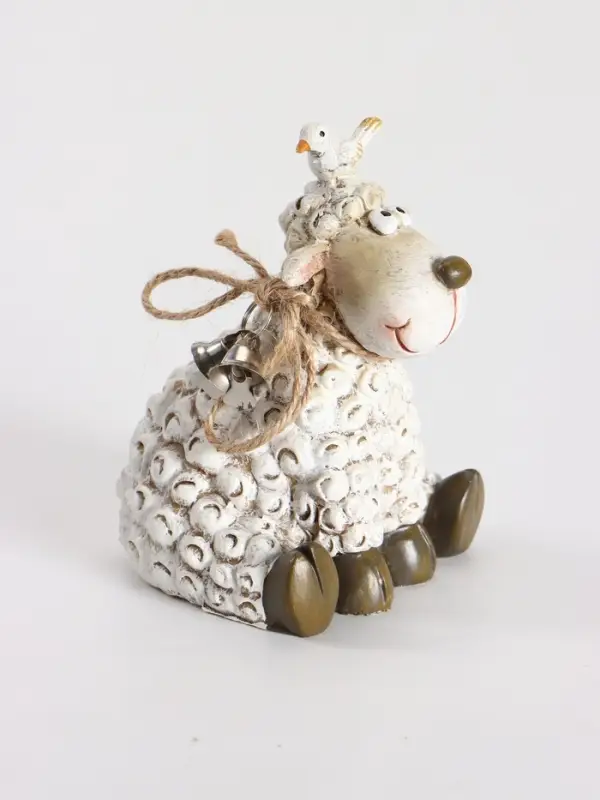Фигурка &laquo;Бараш с птичкой на голове&raquo;, 9&times;7.5&times;9 см