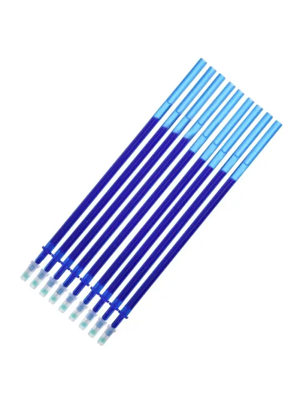 Набор ручки со стираемыми стержнями (9 штук) Calligrata, гелевая, узел 0.5 мм, синие чернила