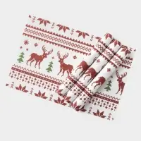 Салфетки сервировочные на стол Доляна &laquo;Новый Год&raquo;, 4 шт., 45&times;30 см, белые