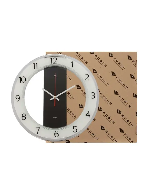 Часы настенные интерьерные &laquo;Полоса&raquo;, бесшумные, плавный ход, d=34 см