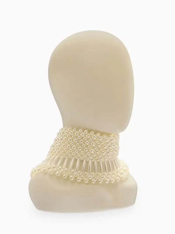 Колье-чокер жемчуг &laquo;Богема&raquo;, d=8, 10, 12, белое