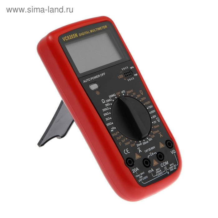 Мультиметр ТУНДРА, VC9205N, ACV/DCV, ACA/DCA, 200-200MΩ, 20nF-200mF, прозвон Мультиметр ТУНДРА, VC9205N, ACV/DCV, ACA/DCA, 200-200MΩ, 20nF-200mF, прозвон