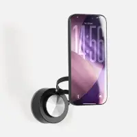 Вакуумная магнитная подставка airFix, черная с серым Вакуумная магнитная подставка airFix, черная с серым