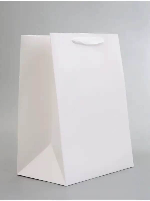 Пакет подарочный, с окном, 35&times;25&times;18 см, белый