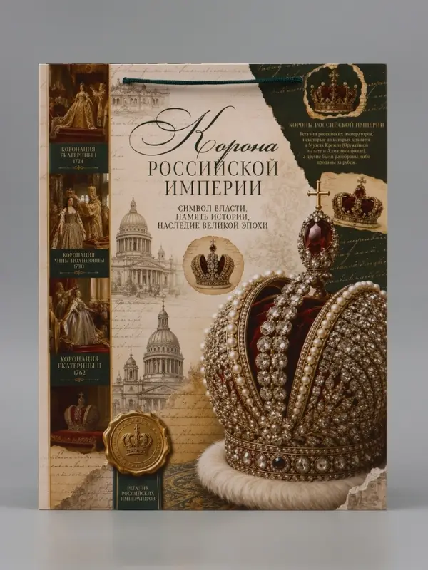 Пакет подарочный &laquo;Корона Российской империи&raquo;, 31&times;40&times;11.5 см