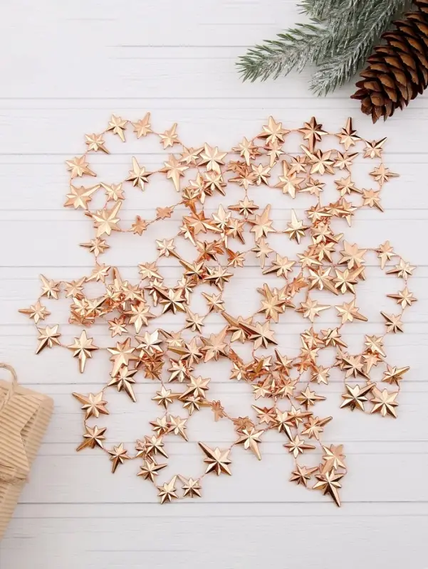 Бусы на ёлку &laquo;Комета&raquo;, длина 2.7 м, оранжевые