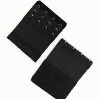 Застёжка для бюстгальтера, удлинитель, 3 ряда, 4 крючка, 7.5&times;10 см, 3 шт.