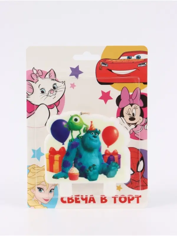 Свеча в торт 8&times;8 см, &laquo;Монстры&raquo;