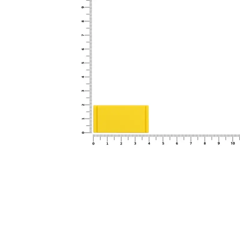 Лейбл из ПВХ Dzeta, XS, желтый