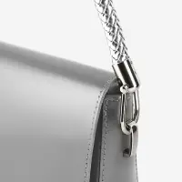 Ручка для сумки, 55 см, цвет серебряный
