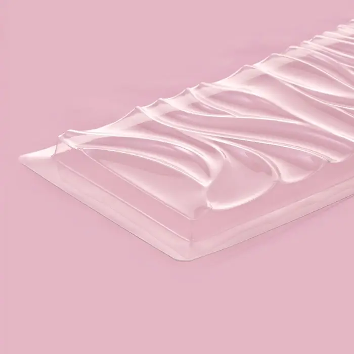 Форма для шоколада «Волны», пластик, 20,5×10,5×1 см, прозрачная