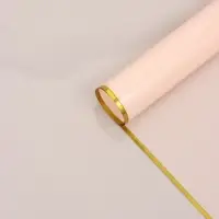 Пленка для цветов, &laquo;Кайма с тиснением&raquo;, пудра, 57&times;57 см