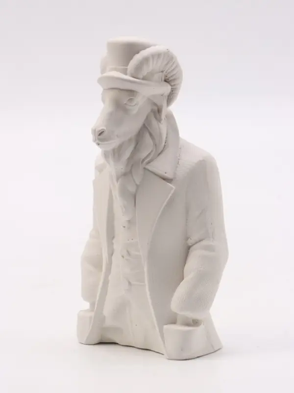 Фигурка декоративная &laquo;Баран в костюме&raquo;, неокрашенная, 12&times;6&times;4 см, белая
