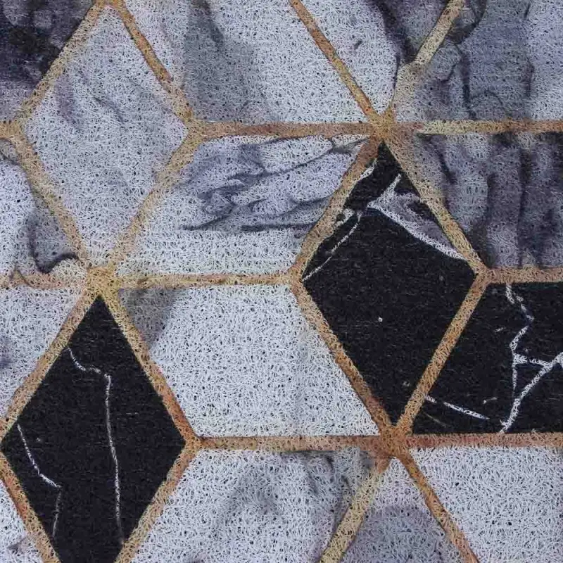 Коврик придверный тм VETTA Print, ПВХ, 44х74 см, 3 дизайна, резиновая подложка