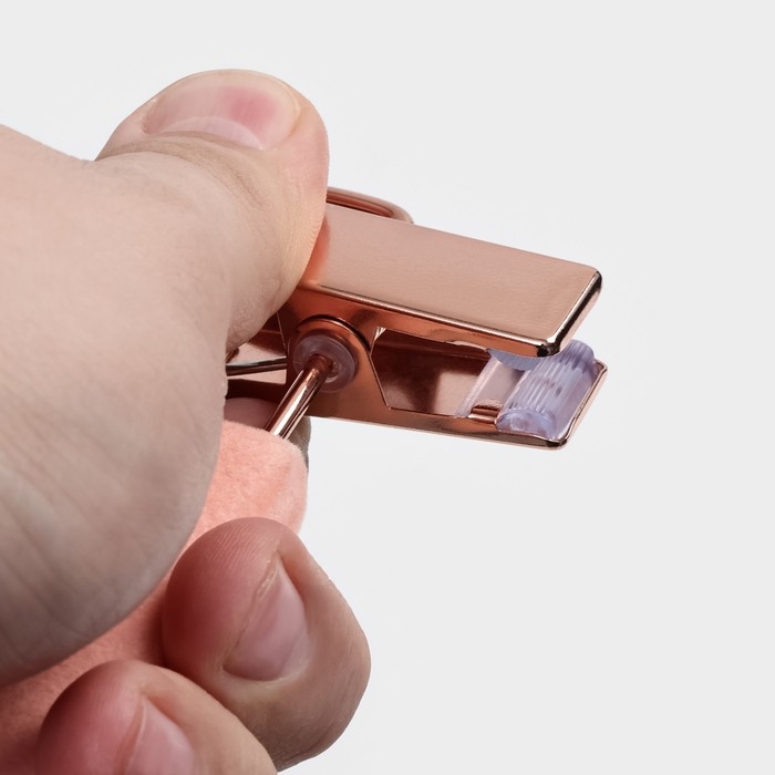 Вешалка для брюк и юбок LaDо́m Rose Gold, 33×3×12 см, покрытие вельвет, цвет розовый Вешалка для брюк и юбок LaDо́m Rose Gold, 33×3×12 см, покрытие вельвет, цвет розовый