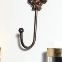 Крючок настенный &laquo;Королевский вензель&raquo;, ключница декоративная, чугун, 25.5&times;14.3&times;5.6 см