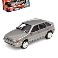 Машинка пластиковая Lada-2114 Samara, инерция, 11 см, серебристая