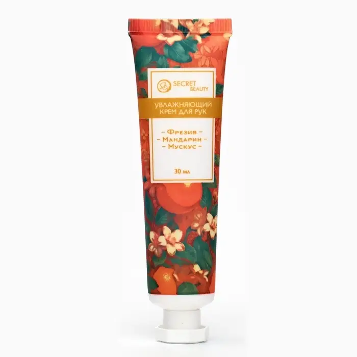 Крем для рук «Фрезия, мандарин, мускус» увлажняющий, 30 мл Крем для рук «Фрезия, мандарин, мускус» увлажняющий, 30 мл