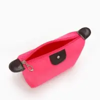 Косметичка простая на молнии, маленькая, розовая