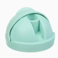 Поильник - непроливайка детский Крошка Я с силиконовой трубочкой и грузиком, от 9 мес., 250 мл., с ручками, бирюзовый