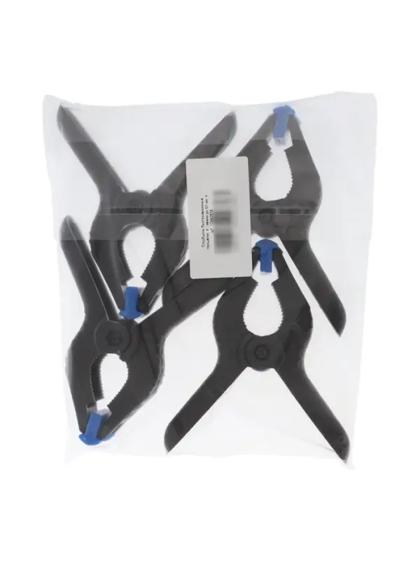 Струбцины быстрозажимные, прищепки, 4", зажим до 50 мм, 4 шт.