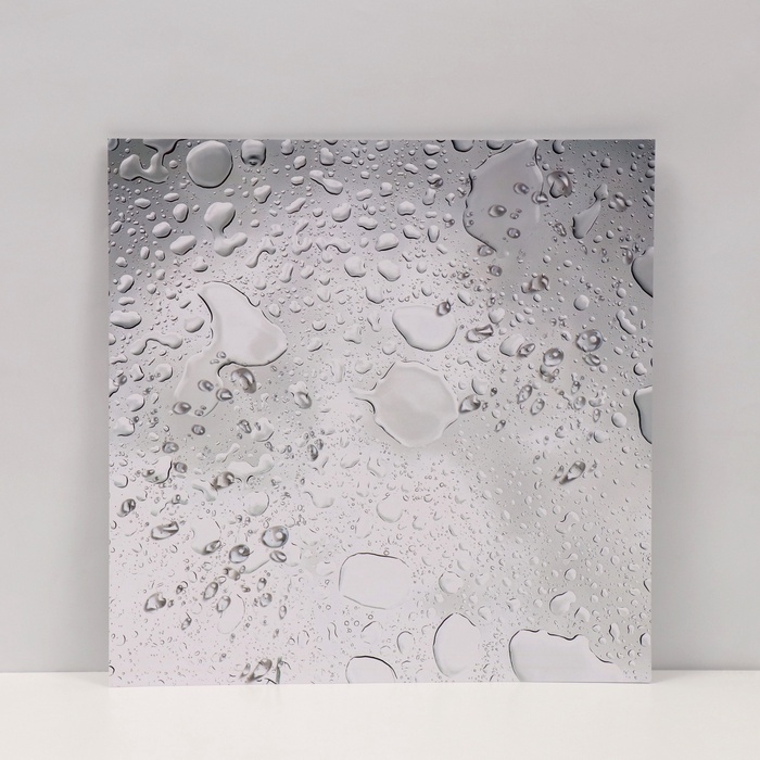 Фотофон двусторонний картон плотность 350 гр "Капли" 50х50 см