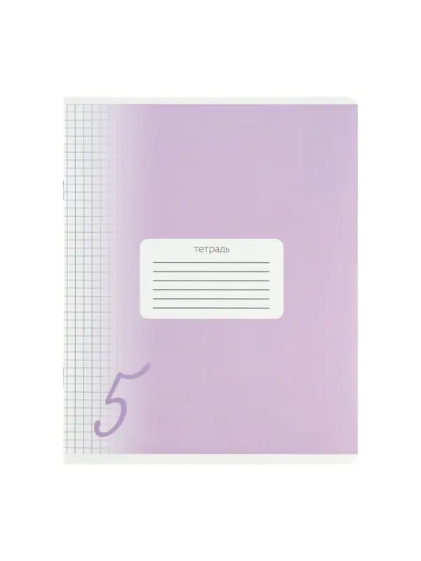 Комплект тетрадей из 10 штук, 18 листов в клетку Calligrata "Пятёрка", обложка мелованный картон, ВД-лак, блок офсет, 5 видов по 2 штуки