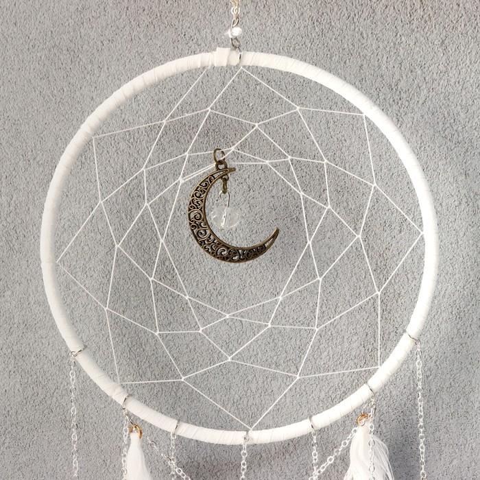 Ловец снов Ловец снов "Кисточки с белыми пёрышками" 40х15 см