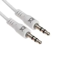 Кабель аудио AUX Exployd EX-K-473, Jack 3.5 мм(m)-Jack 3.5 мм(m), 1м, белый