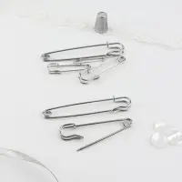 Набор булавок шляпных, 38/50/63/70/90/100 мм, 6 шт.