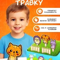 Набор для опытов &laquo;Мой мини-сад: Зверята&raquo;, вырасти травку