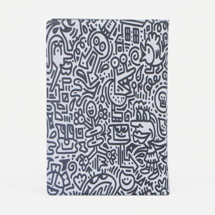 Обложка для паспорта, цвет чёрный/белый Обложка для паспорта, цвет чёрный/белый