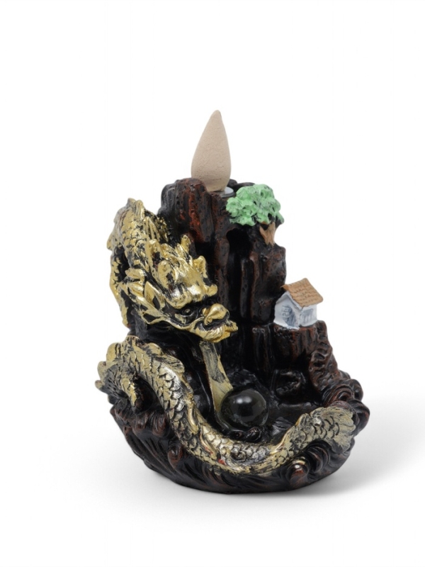 Подставка для благовоний "Дракон в гора×" 10×12,5 см